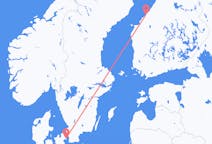 Vluchten van Kopenhagen, Denemarken naar Kokkola, Finland