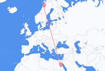 Flights from Aswan, Egypt to Hemavan, Sweden