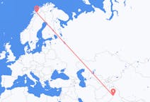 Flyg från Lahore, Pakistan till Narvik, Norge