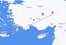 Vluchten van Kayseri, Turkije naar Karpathos, Griekenland