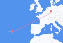 Flyreiser fra Frankfurt, Tyskland til Ponta Delgada, Portugal