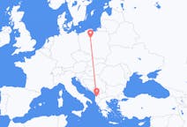 Flyg från Tirana, Albanien till Bydgoszcz, Polen