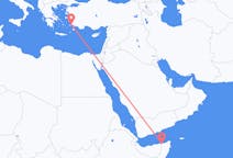 Flyrejser fra Boosaaso, Somalia til Bodrum, Tyrkiet