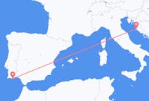 Flug frá Zadar, Króatíu til Faro-héraðs, Portúgal