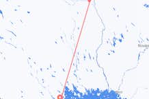 Vluchten van Pajala, Zweden naar Lulea, Zweden