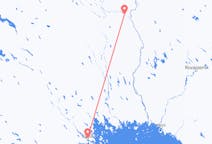 Vluchten van Pajala, Zweden naar Lulea, Zweden