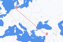 Flyreiser fra Hamburg, Tyskland til Gaziantep, Tyrkia