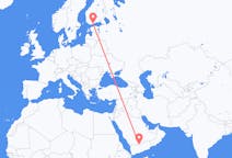 Flights from Sharurah to Helsinki