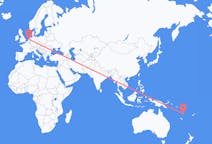 Flyreiser fra South West Bay, Vanuatu til Amsterdam, Nederland