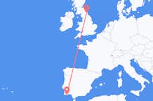 Flyg från Newcastle upon Tyne, England till Faro District, Portugal