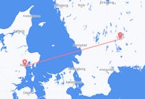 Vluchten van Aarhus, Denemarken naar Växjö, Zweden