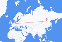 Flights from Neryungri, Russia to Leipzig, Germany