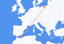 Flyreiser fra Nador, Marokko til Bydgoszcz, Polen