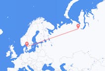 ตั๋วเครื่องบินจากเมืองSalekhardไปยังเมืองกอเทนเบิร์ก