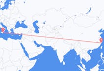 Flyreiser fra Wenzhou, Kina til Catania, Italia