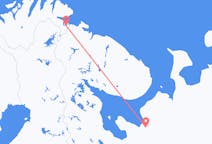 Fly fra Arkhangelsk til Kirkenes