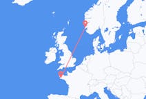Flights from Quimper, France to Haugesund, Norway