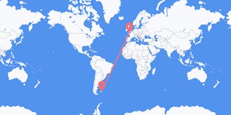 Flights from Falkland Islands (Islas Malvinas) to Jersey