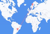 Flyrejser fra Chapecó, Brasilien til Östersund, Sverige