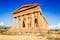 Agrigento, Sicily, Italy. Ercole Ancient Greek temple in the Valley of the Temples, Sicilian island.