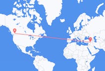 เที่ยวบิน จาก แคมลูฟส์, แคนาดา ไปยัง มาร์ดิน, ตุรกี