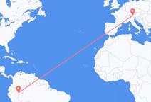 Flyreiser fra Iquitos, Peru til Innsbruck, Østerrike