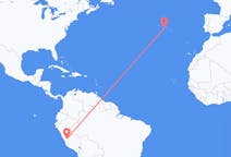 Flights from Jauja, Peru to Pico Island, Portugal