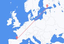Flyg från Helsingfors, Finland till Biarritz, Frankrike
