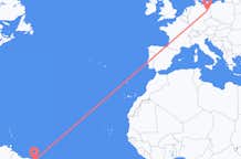 Flyg från Cayenne, Frankrike till Berlin, Maryland, Tyskland