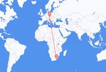 Flyreiser fra Mthatha, Sør-Afrika til Linz, Østerrike