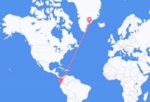 Flyg från Guayaquil, Ecuador till Kulusuk, Grönland