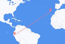 Flyreiser fra Jaen, Peru til Funchal, Portugal