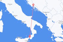 Vluchten van Reggio Calabria naar Split
