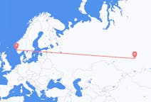 Flights from Krasnoyarsk, Russia to Haugesund, Norway