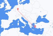 Flyreiser fra Kalymnos, Hellas til Frankfurt, Tyskland