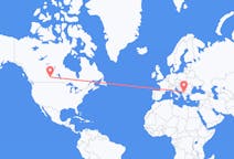Flyg från Saskatoon, Kanada till Pristina, Kosovo
