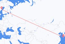 Flyreiser fra Jeju City, Sør-Korea til Umeå, Sverige