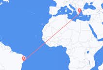 Flyreiser fra Aracaju, Brasil til Athen, Hellas