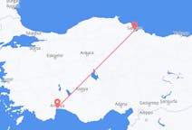 Lennot Antalyasta Samsunille