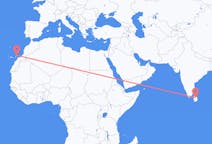 Flyreiser fra Sigiriya, til Lanzarote