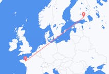 Flug frá Lappeenranta, Finnlandi til Rennes, Frakklandi
