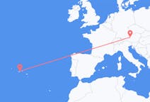 Flights from São Jorge Island, Portugal to Salzburg, Austria