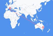 Flyrejser fra Canberra, Australien til Cagliari, Italien
