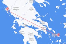 Flyreiser fra Korfu, Hellas til Mykonos, Hellas