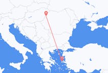 Vols depuis la ville d'Oradea vers la ville de Chios