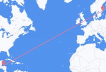 Flyreiser fra Coxen Hole, Honduras til Stockholm, Sverige