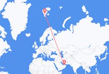 Vluchten van Al Ain, Verenigde Arabische Emiraten naar Spitsbergen, Spitsbergen en Jan Mayen