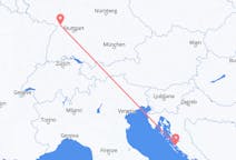 Flyg från Zadar, Kroatien till Karlsruhe, Tyskland