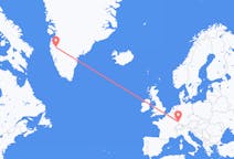 Flights from Kangerlussuaq to Strasbourg