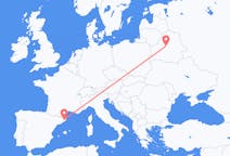 Flyg från Minsk till Girona